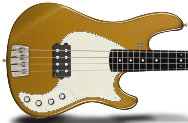 Sandberg California Central 4 Pickguard, Parchment